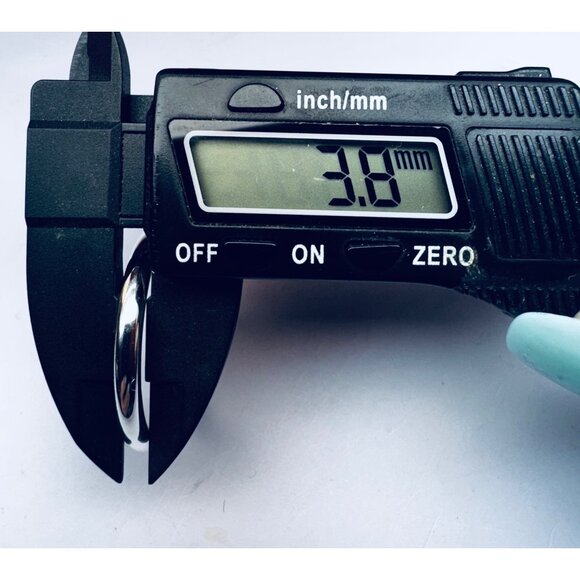 Vintage 925 Sterling Silver Hoop Earrings 31mm Thailand Estate Jewelry Classic - Picture 8 of 10